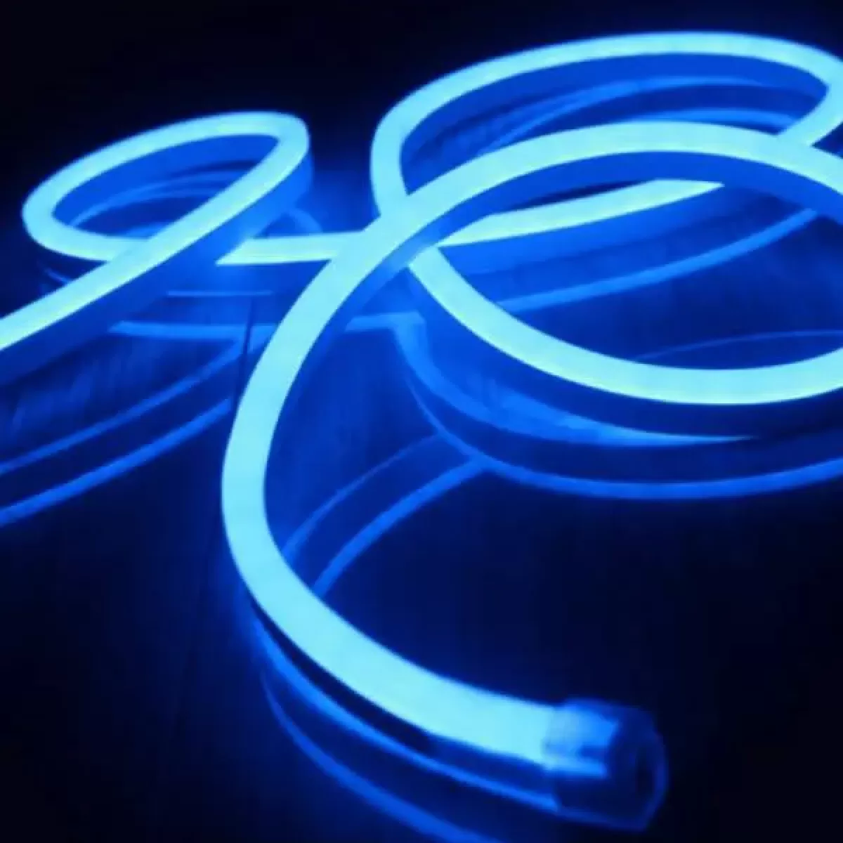 Fita de Led Neon Flex IP65 Rolo 25m Azul 110v