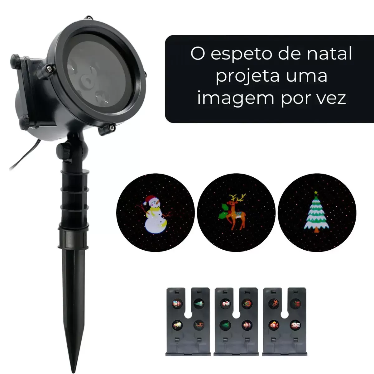 Projetor de Natal Espeto 4 em 1