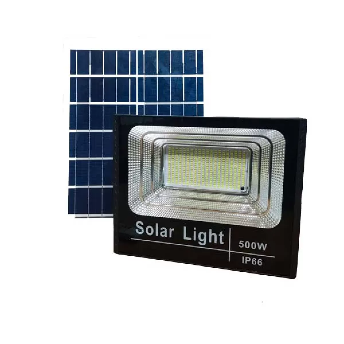Refletor Solar LED 500W Auto Recarregável Branco Frio