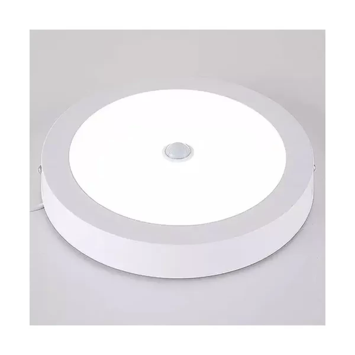 Plafon LED Sensor Presença Sobrepor Redondo 18w Branco Frio