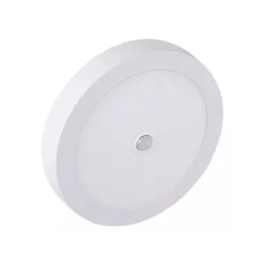Plafon LED Sensor Presença Sobrepor Redondo 18w Branco Frio