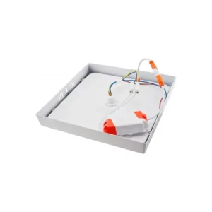 Plafon LED Sensor Presença Sobrepor Quadrado 25w Branco Frio
