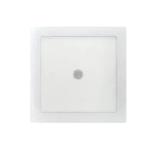 Plafon LED Sensor Presença Sobrepor Quadrado 25w Branco Frio
