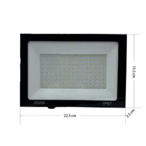 Refletor LED 200w Holofote SMD Branco Frio MXB BE Prova d'água