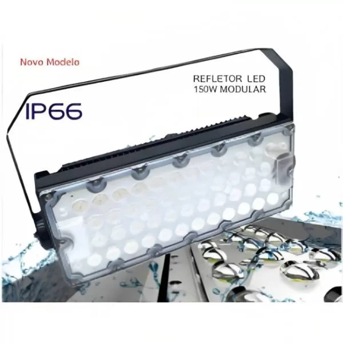 Refletor LED 150w Modular Alta Performance Antisurto 150LM/W