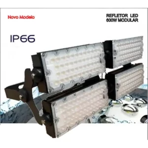 Refletor LED 600w Modular Alta Performance Antisurto 150LM/W