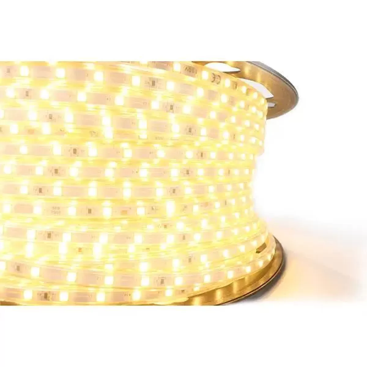 Rolo Mangueira de LED 100 Metros 12 mm 30 leds/metro Branco Quente 110v