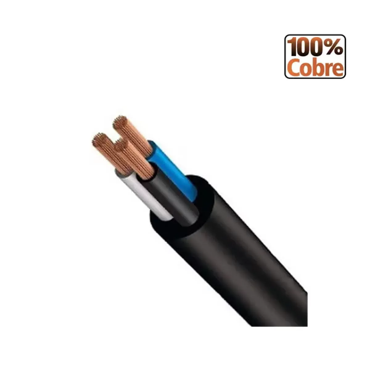 Cabo Flexível PP 3x2,5mm 500v Rolo 50m 100% Cobre Inmetro