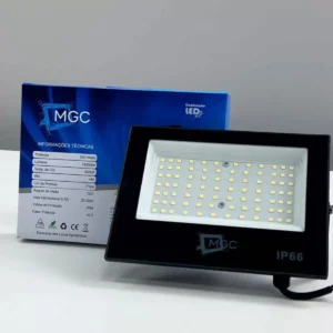Refletor LED 200w Holofote LED SMD Branco Frio LD Prova d'água