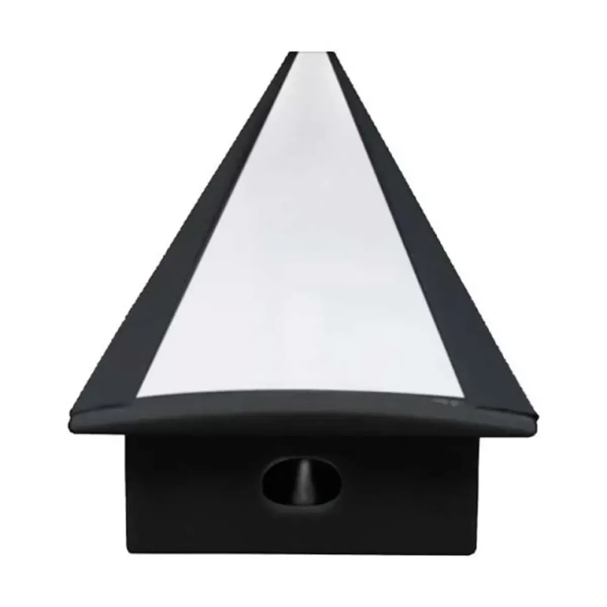 Perfil de LED Embutir Preto 3 Metros 21x25mm