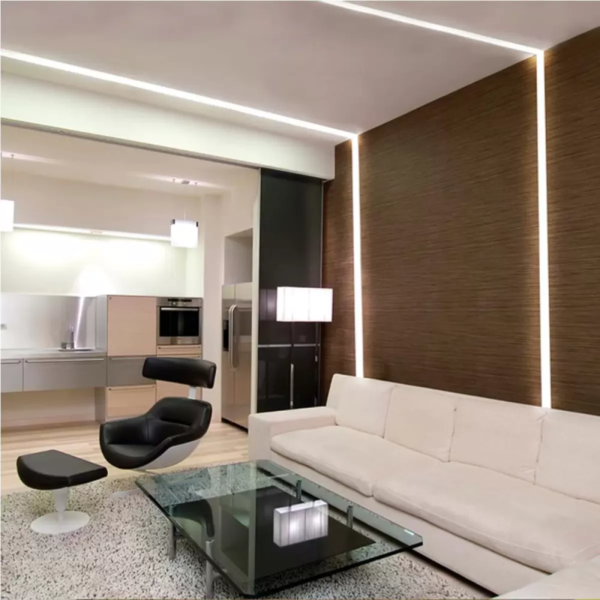 Perfil de LED Embutir Branco 2 Metros 40x25mm