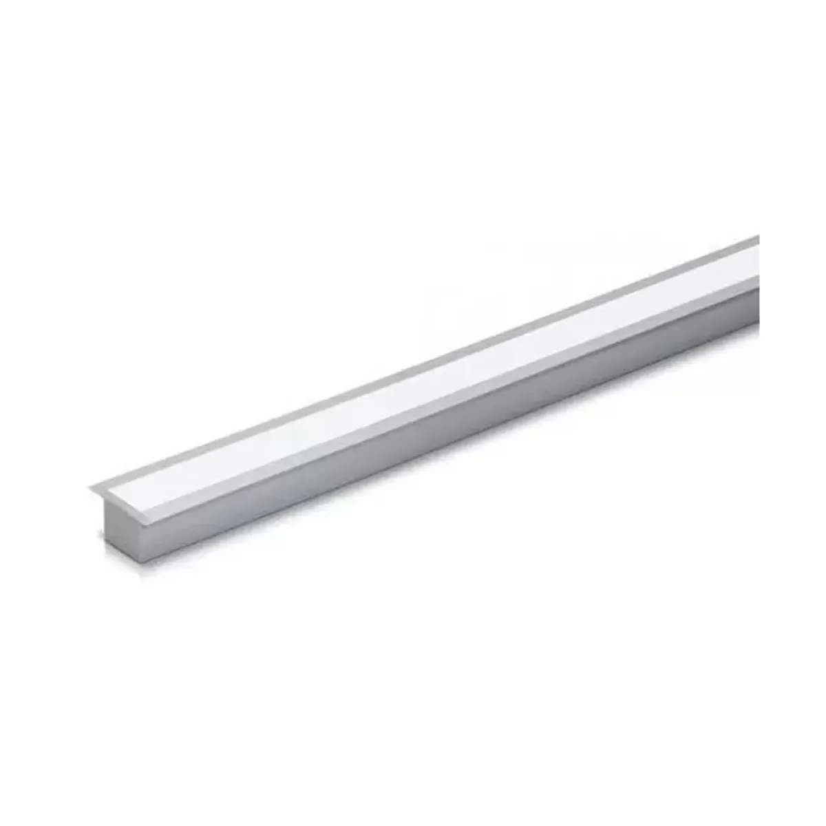 Perfil de LED Embutir Alumínio Natural 2 Metros 30x7mm