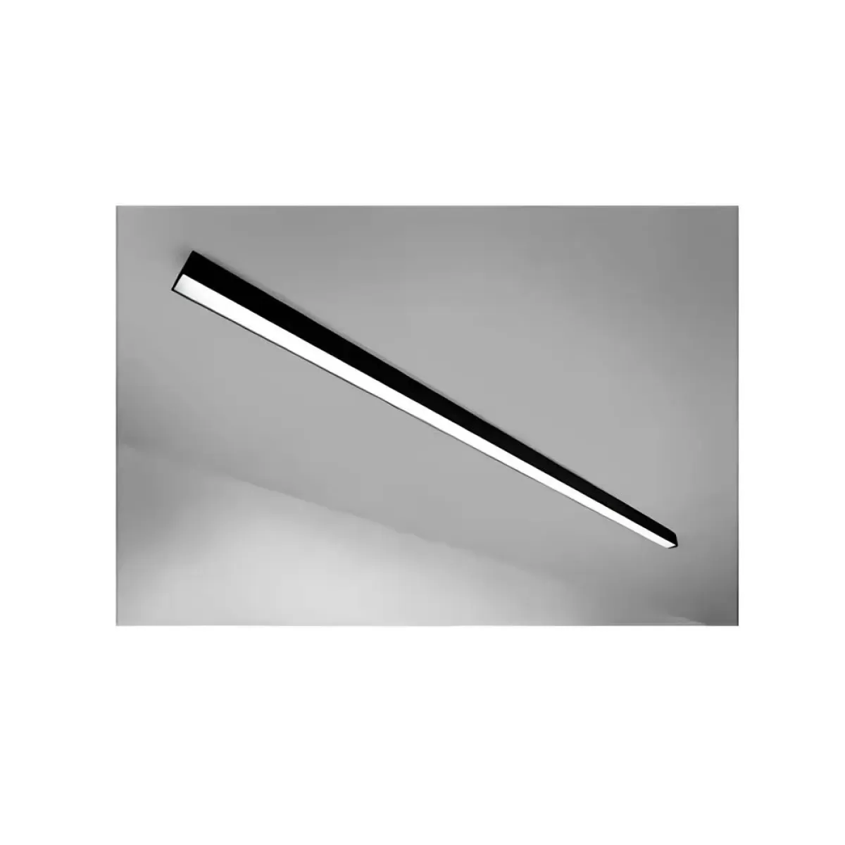 Perfil de LED Sobrepor Preto 3 Metros 27x15mm