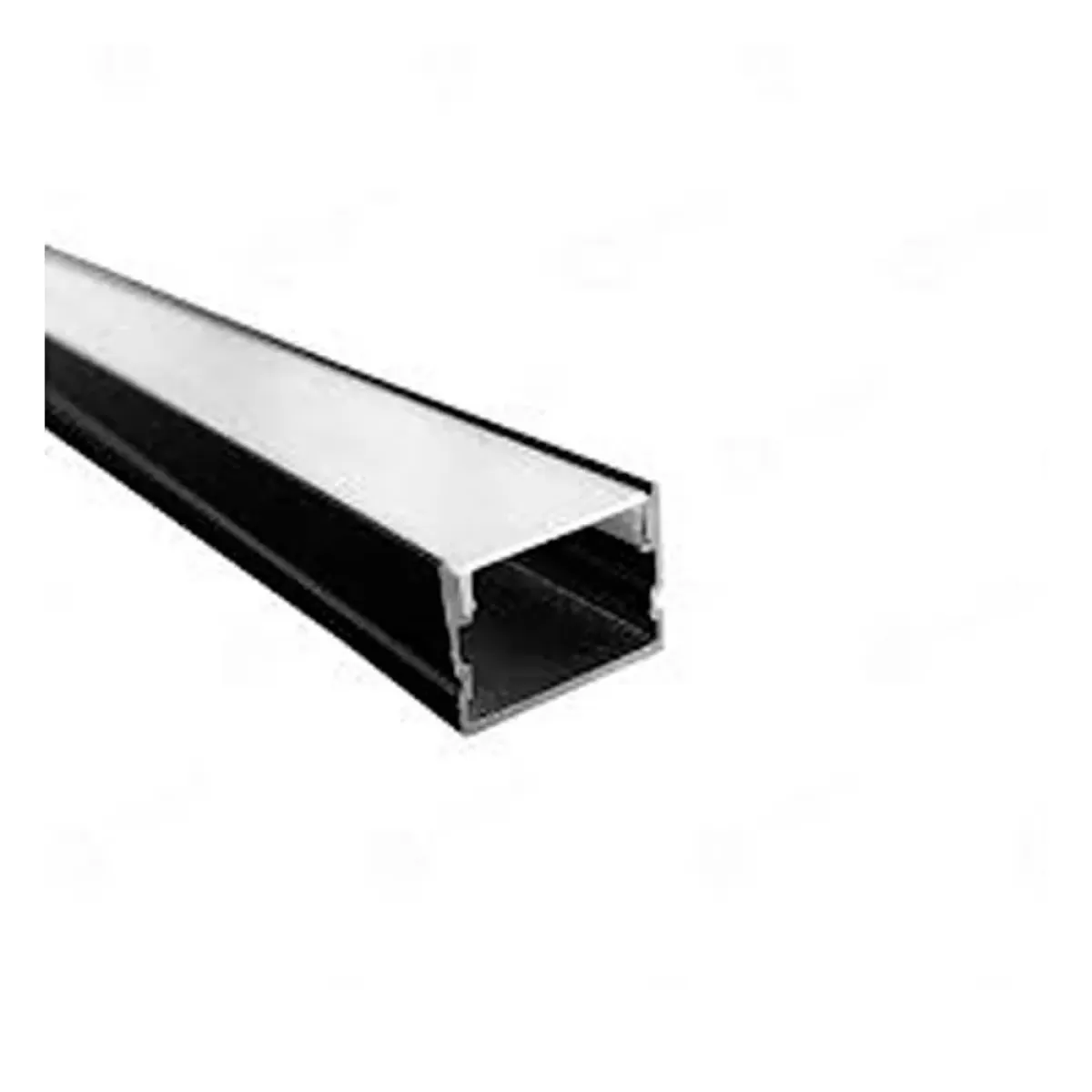 Perfil de LED Sobrepor Preto 3 Metros 35x35mm