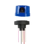 Base para Rele Embutir Anel Metálico para Relé Fotoeletrico 7 pinos