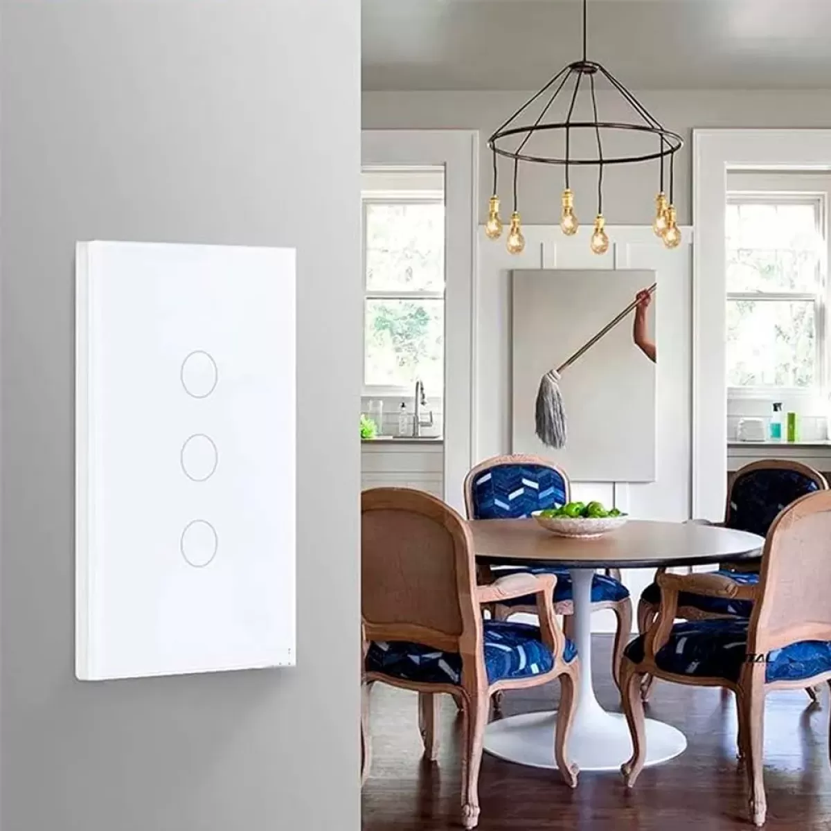Interruptor Smart Wifi Touch 3 Botões Branco