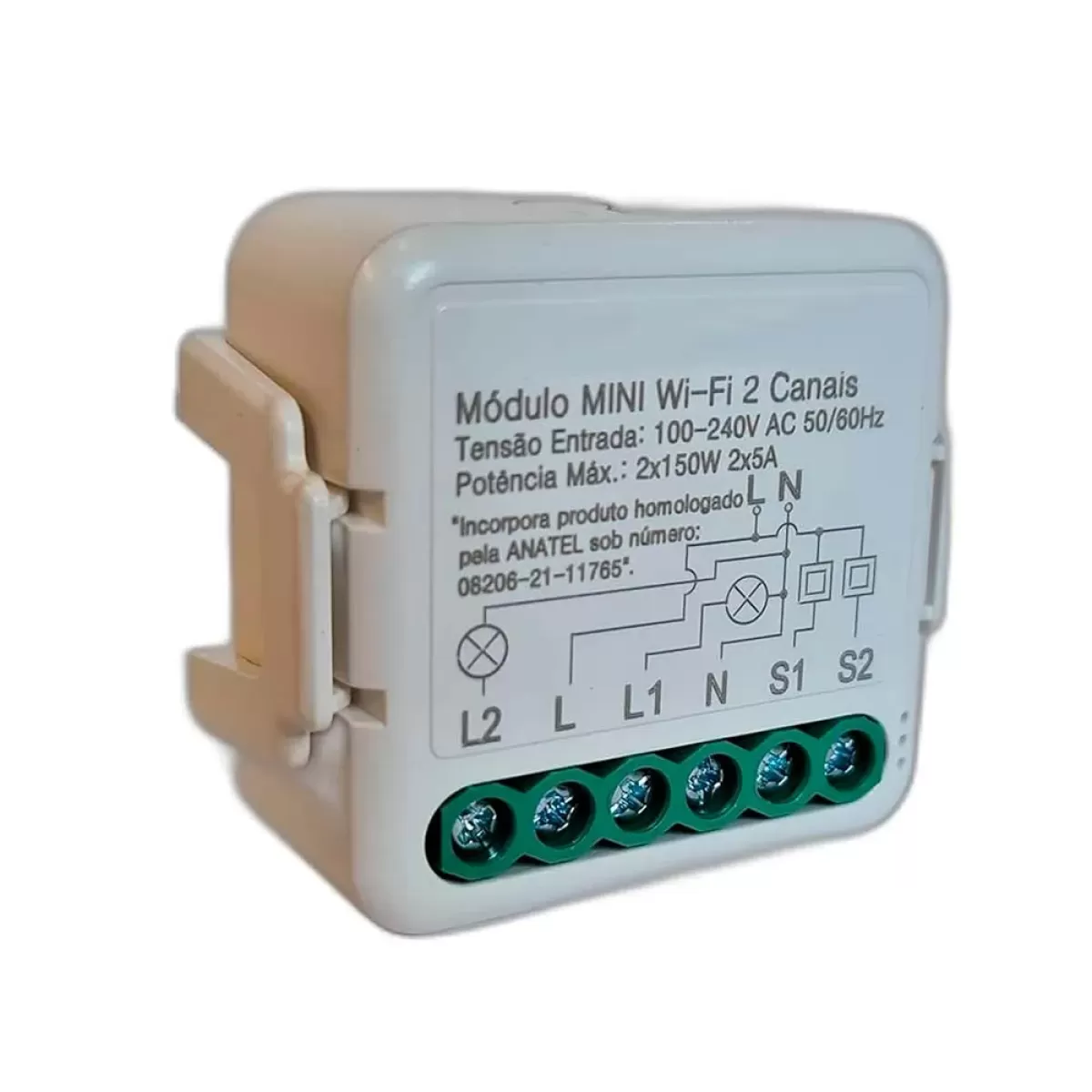 Interruptor Módulo Inteligente Smart WiFi - 2 Canais