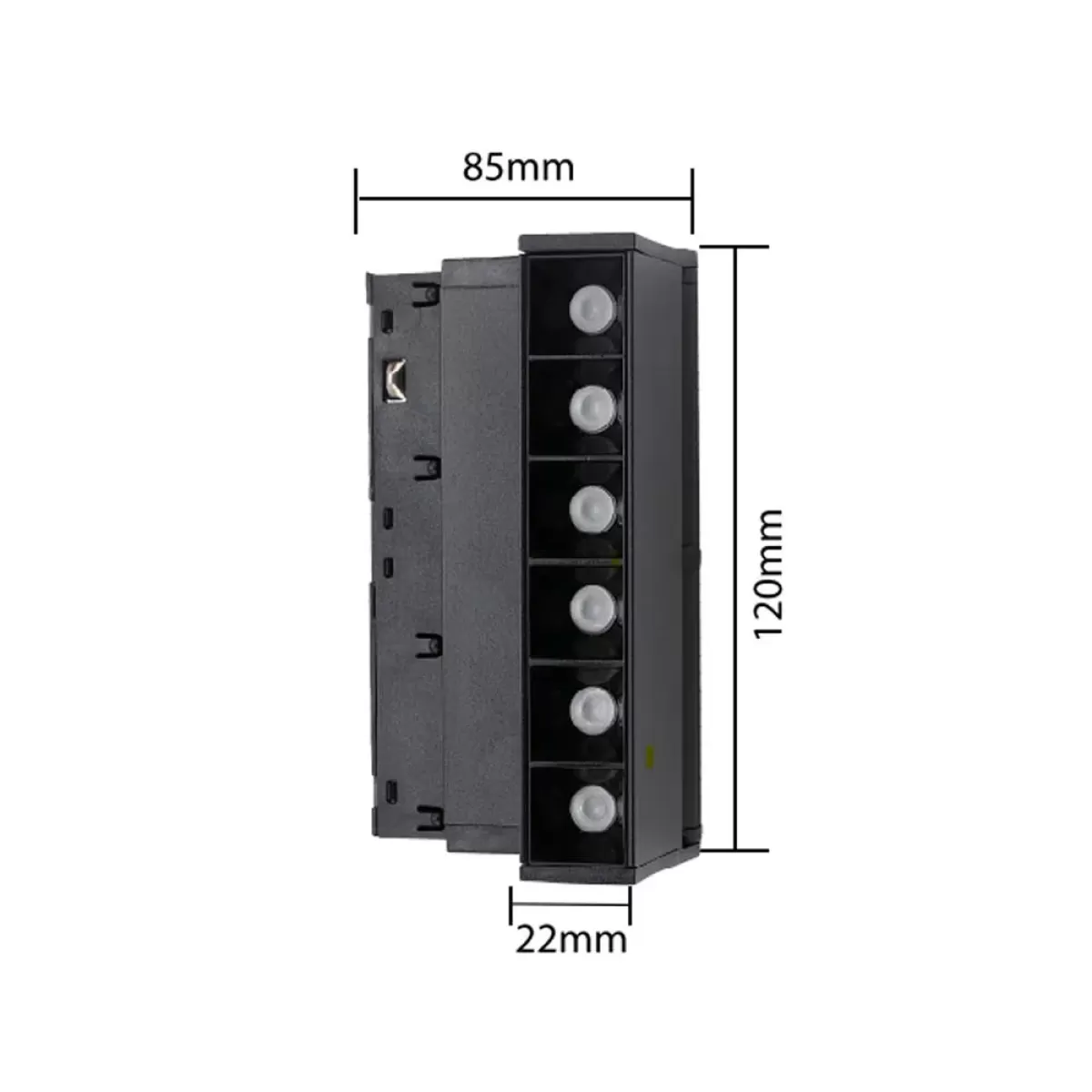 Luminaria Led Magnetica Direcional 6w Branco quente