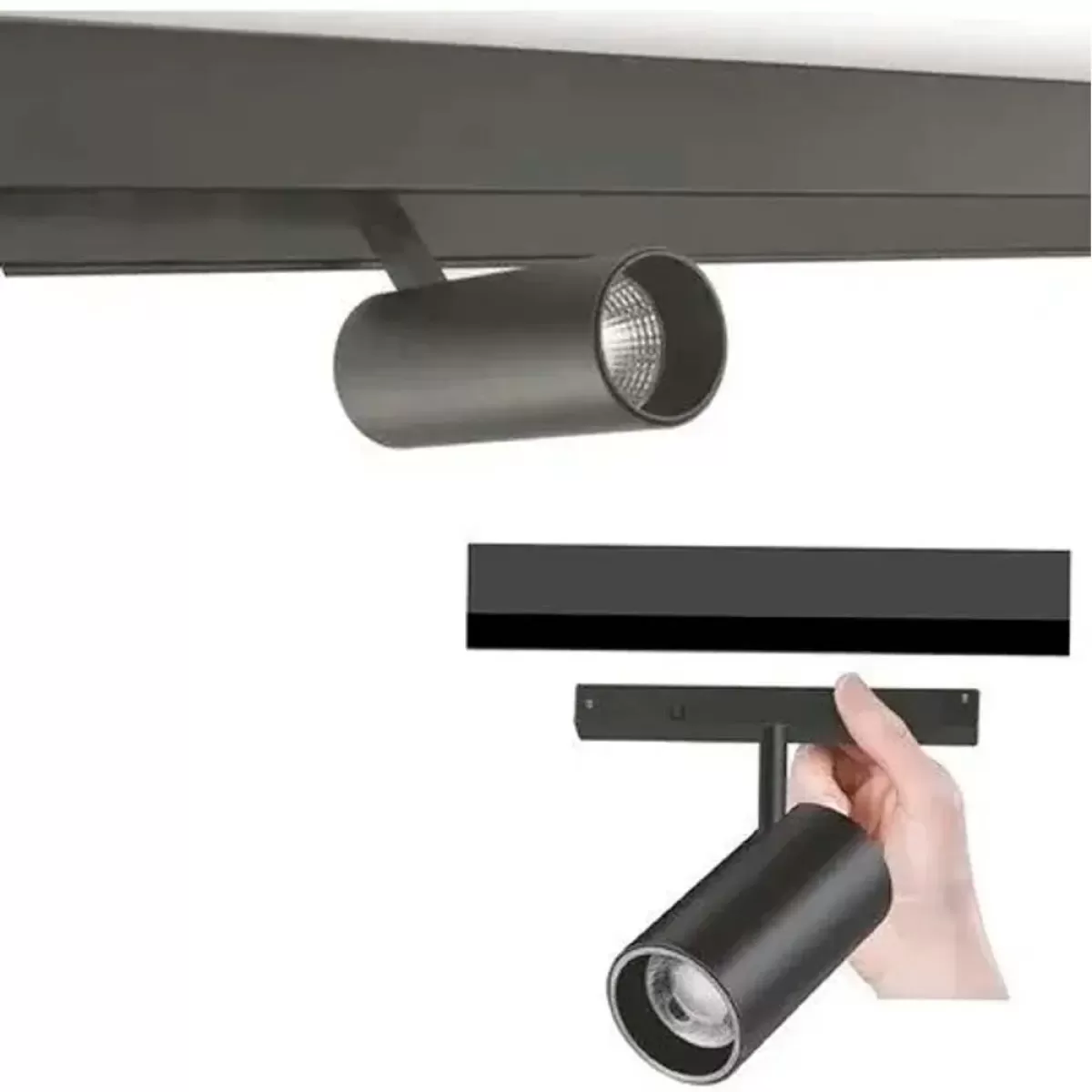 Spot Led Trilho Magnético 20w Branco Quente