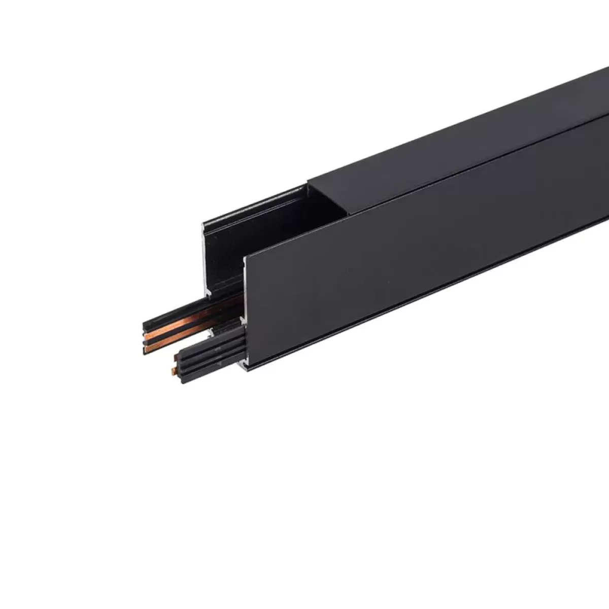 Trilho Magnetico Sobrepor 2 metros Preto