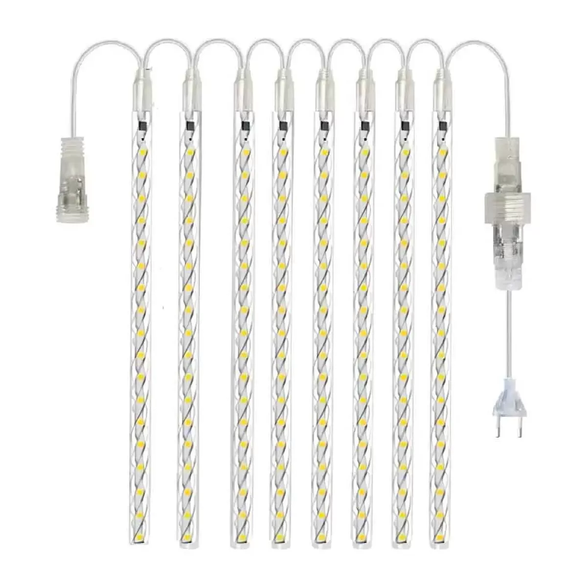 Kit 8 Bastões Chuva de Meteoro 50cm Snowfall Colorido Bivolt