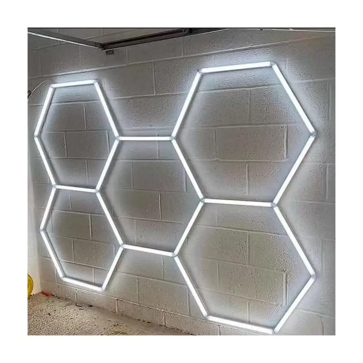 Perfil LED Colmeia Branco - Lente Branca 900x900mm 35x35mm kit suspensão