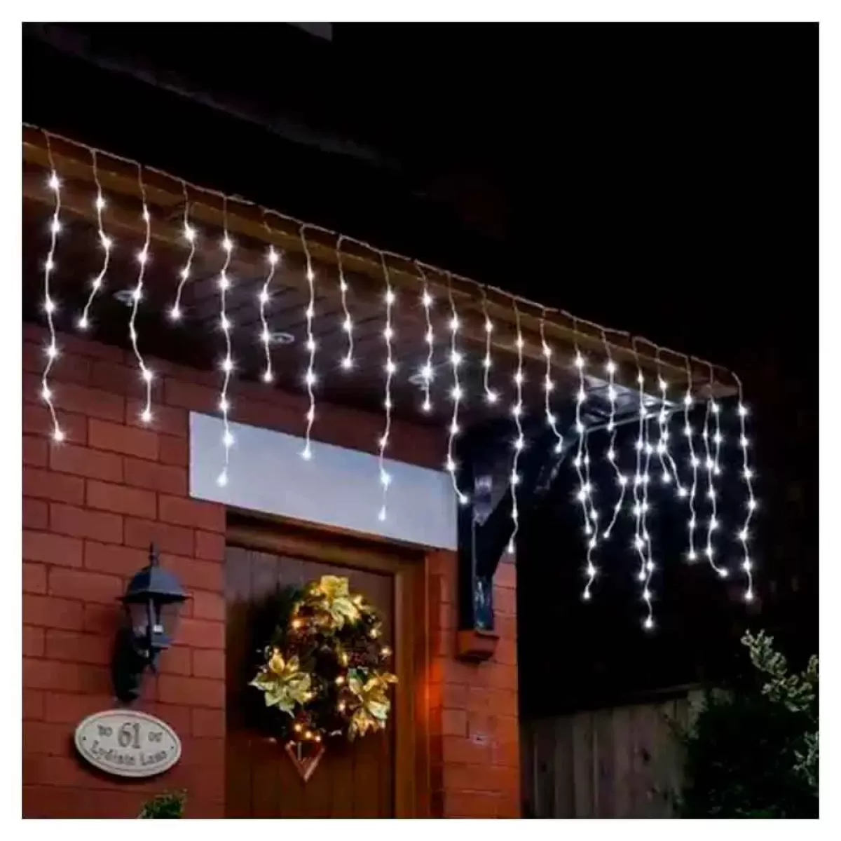 Cascata Fixa LED 10 Metros com 400 Leds Branco Frio Prova D'água 220v